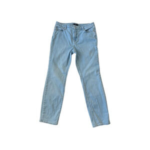 Member’s Mark Jeans Straight High-Rise Stretch Women’s 10 Light Wash Blue Denim